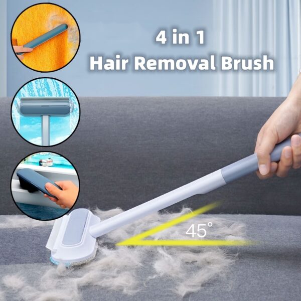 4 In 1 Multifunctional Hair Removal Brush Pet Dog Cat Hair Cleaner Brush Cat Hair Remover Window Screen Cleaning Tool Gadgets