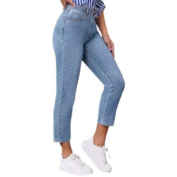 Retro High Waist Stretch Skinny Jeans For Women - Image 4